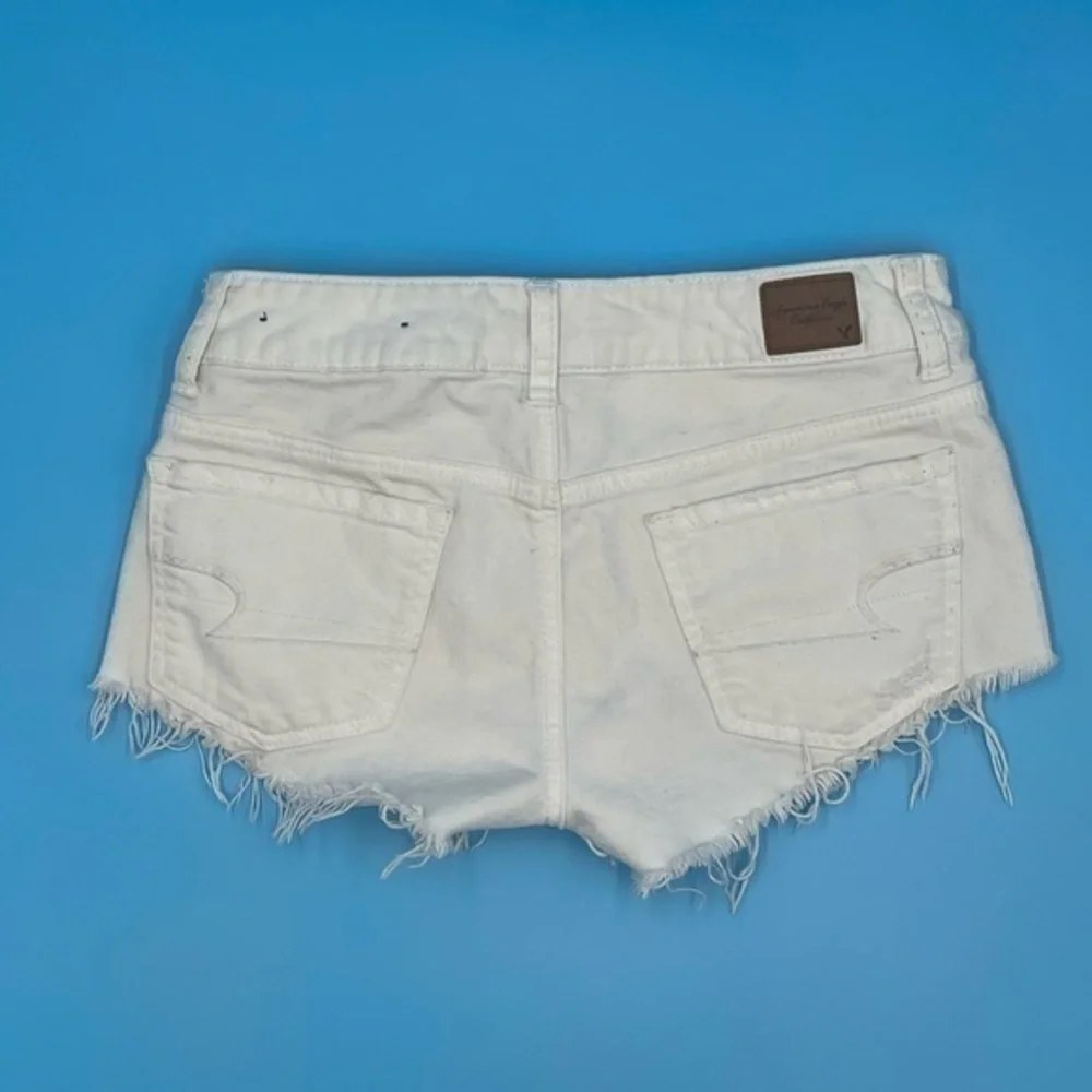 American Eagle Denim Embroidered Shorts